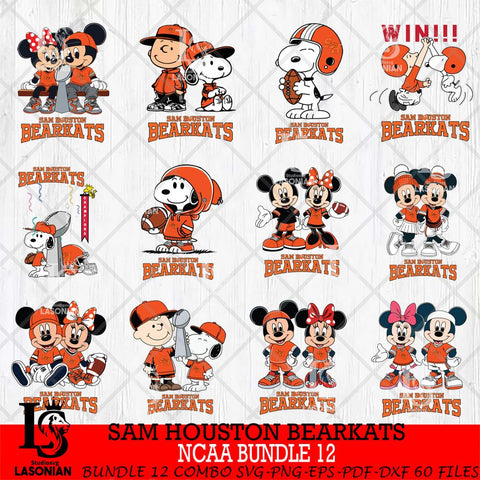 Sam Houston Bearkats NCAA Bundle 12 Svg Eps Dxf Png File,Bundle NCAA svg , Digital Download , Instant Download, Cricut File