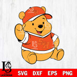 Sam Houston Bearkats Pooh Bear Svg Eps Dxf Png File, NCAA svg, Digital Download, Instant Download