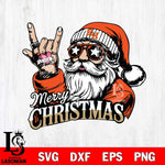 Sam Houston Bearkats Rock Santa Claus Football Svg dxf eps png pdf file,NCAA svg,Digital Download,Cricut file