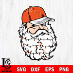 Sam Houston Bearkats Santa Claus Face Svg dxf eps png pdf file,NCAA svg,Digital Download,Cricut file