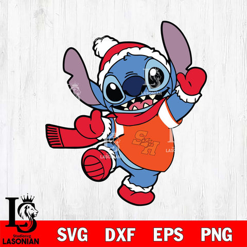 Sam Houston Bearkats Stitch Disney Christmas Svg Eps Dxf Png File, Digital Download, Instant Download