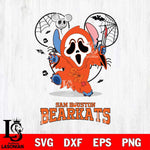 Sam Houston Bearkats Stitch Ghost Face Halloween 2 Svg Eps Dxf Png File, Digital Download, Instant Download