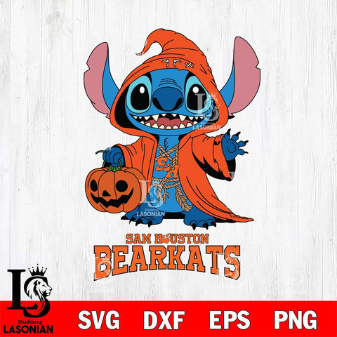 Sam Houston Bearkats Stitch Horror Svg Eps Dxf Png File, NCAA svg, Digital Download, Instant Download