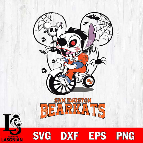 Sam Houston Bearkats Stitch Jigsaws Halloween Svg Eps Dxf Png File, Digital Download, Instant Download