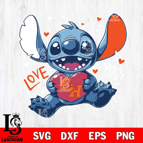 Sam Houston Bearkats Stitch Love Svg Eps Dxf Png File, NCAA svg, Digital Download, Instant Download