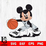 San Antonio Spurs Mickey Minne 4 Nba Svg Eps Dxf Png File, NBA svg, Digital Download, Instant Download