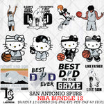 San Antonio Spurs NBA Bundle 12 Svg Eps Dxf Png File, Digital Download, Instant Download