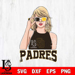 San Diego Padres And Taylor Swift Fan Svg Eps Dxf Png File, Digital Download, Instant Download