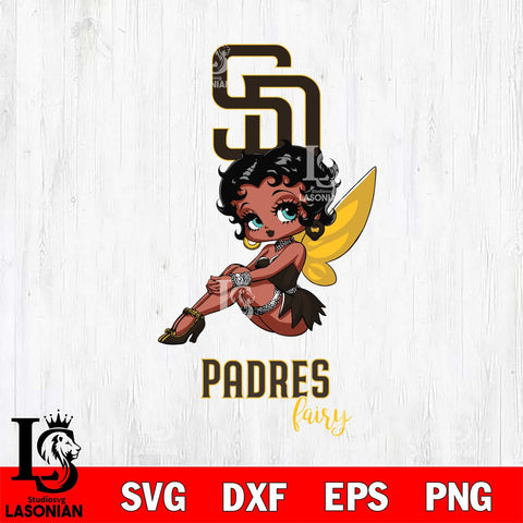 San Diego Padres Beauty Black Fairy Betty Boop