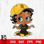 San Diego Padres Betty Boop MLB 6 Svg Eps Dxf Png File, MLB svg, Digital Download, Instant Download