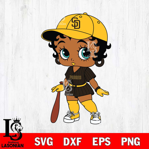 San Diego Padres Betty Boop MLB 7 Svg Eps Dxf Png File, MLB svg, Digital Download, Instant Download