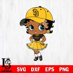 San Diego Padres Betty Boop MLB 8 Svg Eps Dxf Png File, MLB svg, Digital Download, Instant Download