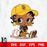 San Diego Padres Betty Boop MLB 9 Svg Eps Dxf Png File, MLB svg, Digital Download, Instant Download