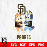 San Diego Padres Bluey Chilli Dance Svg Eps Dxf Png File, Digital Download, Instant Download