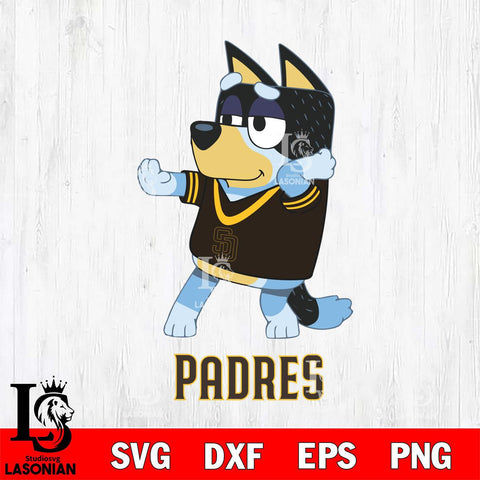 San Diego Padres Bluey Dad Dance Svg Eps Dxf Png File, Digital Download, Instant Download