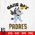 San Diego Padres Bluey Game Day Svg Eps Dxf Png File, Digital Download, Instant Download