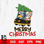 San Diego Padres Bluey Merry Christmas Svg Eps Dxf Png File, Digital Download