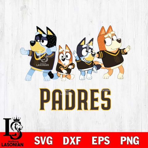 San Diego Padres Bluey Mode Dance Squats Svg Eps Dxf Png File, Digital Download, Instant Download