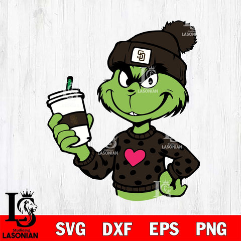 San Diego Padres Boujee Grinch 11 Svg Eps Dxf Png File, Digital Download, Instant Download