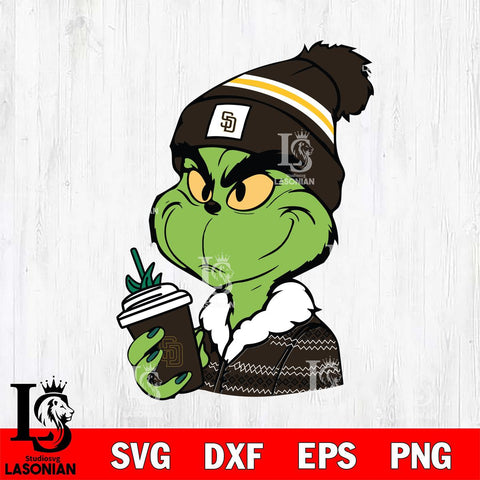 San Diego Padres Boujee Grinch Svg Eps Dxf Png File, Digital Download, Instant Download