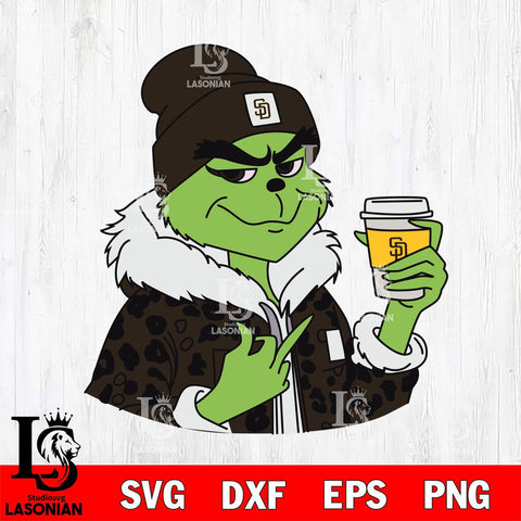 San Diego Padres Boujee Grinch 7 Svg Eps Dxf Png File, Digital Download, Instant Download