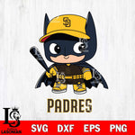 San Diego Padres Cute Batman MLB Svg Eps Dxf Png File,MLB File Cut ,Baseball Digital Download , Instant Download, Cut Svg Files