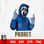 San Diego Padres Ghostface Svg Eps Dxf Png File, Digital Download, Instant Download