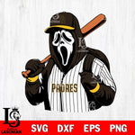 San Diego Padres Ghostface 3 Svg Eps Dxf Png File, Digital Download, Instant Download