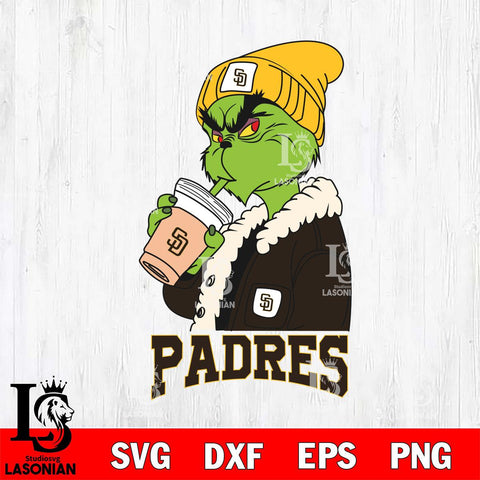 San Diego Padres Grinch Bougie Football Svg Eps Dxf Png File, Digital Download, Instant Download