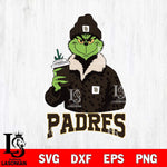 San Diego Padres Grinch Christmas Cut Files Cricut, Svg Dxf Eps Png file , Silhouette