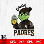 San Diego Padres Grinchy Bougie Christmas Cut Files Cricut, Svg Dxf Eps Png file , Silhouette