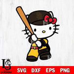 San Diego Padres Hello Kitty Svg Eps Dxf Png File, Digital Download, Instant Download