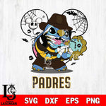 San Diego Padres Stitch Freddy Krueger Halloween Svg Eps Dxf Png File, Digital Download, Instant Download