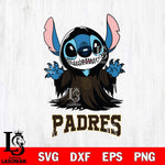 San Diego Padres Stitch Ghost Svg Eps Dxf Png File, MLB svg, Digital Download, Instant Download