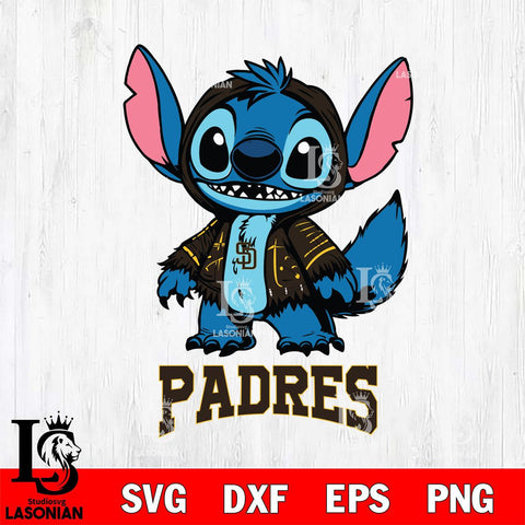 San Diego Padres Stitch Halloween Svg Eps Dxf Png File, MLB svg, Digital Download, Instant Download