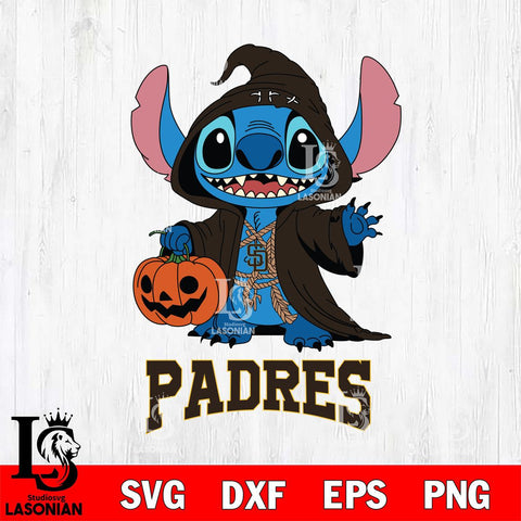 San Diego Padres Stitch Horror Svg Eps Dxf Png File, MLB svg, Digital Download, Instant Download