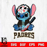 San Diego Padres Stitch Jason Voorhees Svg Eps Dxf Png File, MLB svg, Digital Download, Instant Download