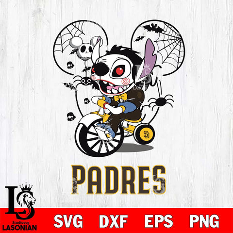 San Diego Padres Stitch Jigsaws Halloween Svg Eps Dxf Png File, Digital Download, Instant Download