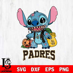 San Diego Padres Stitch Zombie Svg Eps Dxf Png File, MLB svg, Digital Download, Instant Download