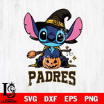 San Diego Padres Stitch witch Svg Eps Dxf Png File, MLB svg, Digital Download, Instant Download