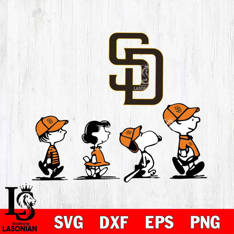 San Diego Padres snoopy Svg Eps Dxf Png File, Digital Download, Instant Download