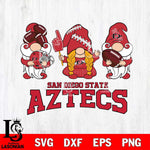 San Diego State Aztecs 3 Gnomes Football Svg Eps Dxf Png File, Digital Download, Instant Download