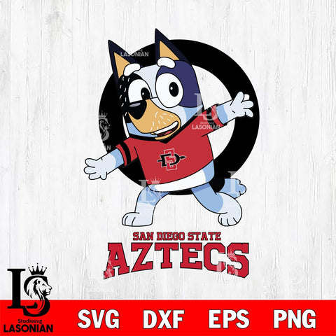 San Diego State Aztecs Bandit Heeler Rugby Svg Eps Dxf Png File, Digital Download ,Instant Download, Cricut File