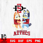 San Diego State Aztecs Bluey Chilli Dance Svg Eps Dxf Png File, Digital Download, Instant Download