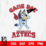 San Diego State Aztecs Bluey Game Day Svg Eps Dxf Png File, Digital Download, Instant Download