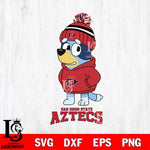 San Diego State Aztecs Bluey Hoodie rugby Svg Eps Dxf Png File, Digital Download ,Instant Download, Cricut File