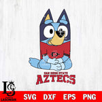 San Diego State Aztecs Bluey Styles Football Svg Eps Dxf Png File,NCAA Svg Files,Bluey svg ,Digital Download ,Instant Download, Cricut File