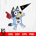 San Diego State Aztecs Bluey flag Svg Eps Dxf Png File, Digital Download, Instant Download