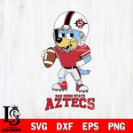 San Diego State Aztecs Bluey rugby Svg Eps Dxf Png File, Digital Download ,Instant Download, Cricut File