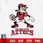 San Diego State Aztecs Goofy Disney, Svg Eps Dxf Png File, Digital Download